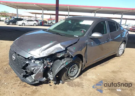 2025 Nissan Sentra S из США, поврежденный, VIN 3N1AB8BV2SY365426